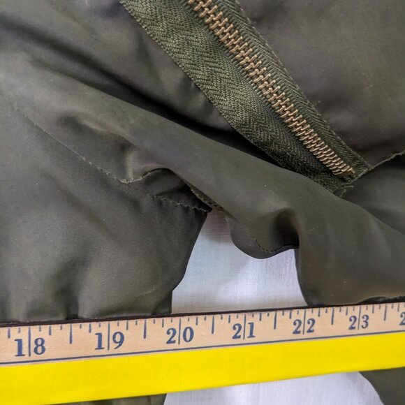Miss London Women /Men  Green Bummer Flight Jacket Size Medium - Picture 10 of 12